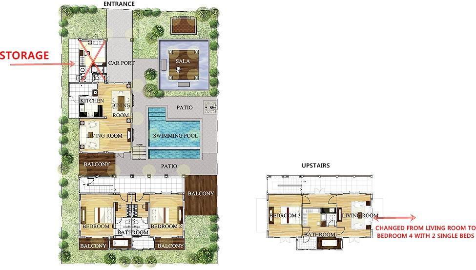 Large 4 Bed Villa Short Walk To Maenam Beach Mae Nam Bagian luar foto